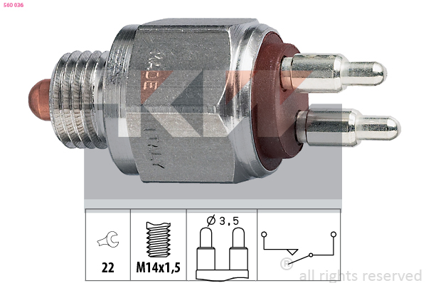 KW Tolatólampa kapcsoló 560036_KW